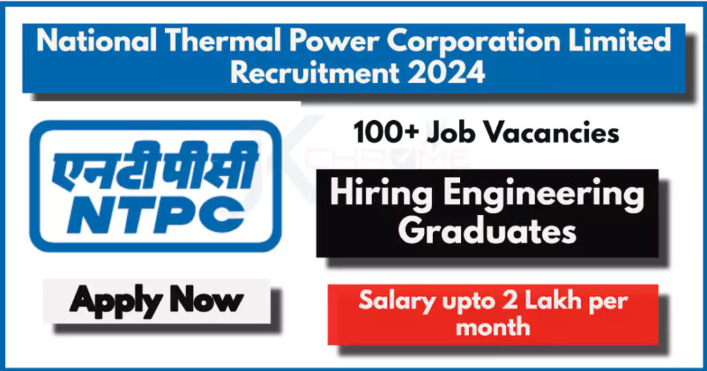 National Thermal Power Corporation Limited NTPC Deputy Manager Vacancy