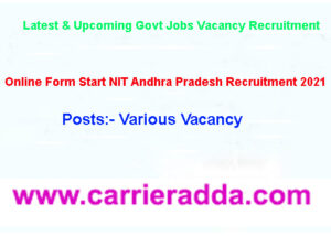 NIT Andhra Pradesh Recruitment