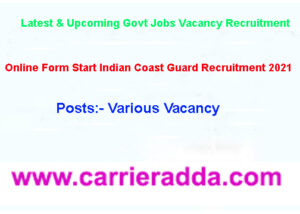 Indian Coast Guard Recruitment