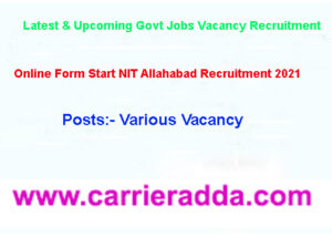 NIT Allahabad Recruitment
