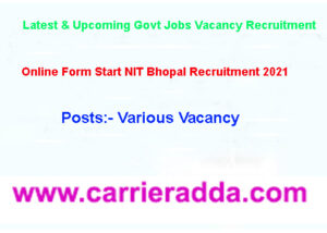 NIT Bhopal Recruitment 