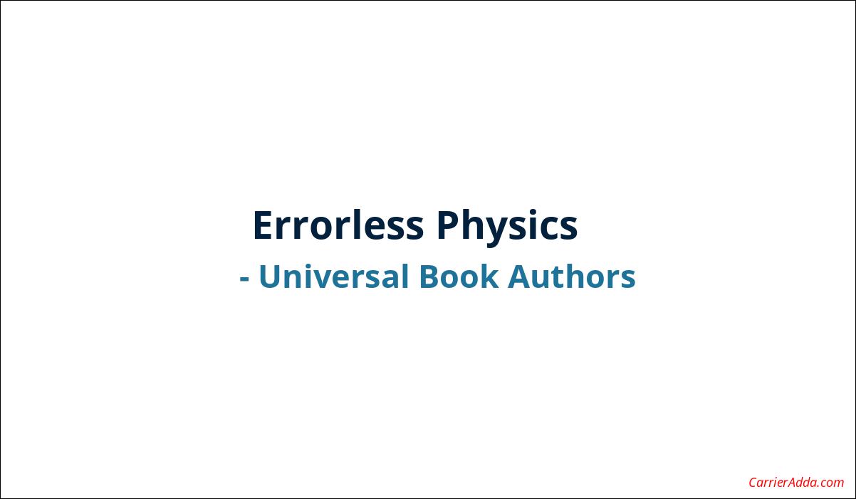 Errorless Physics by Universal Book Authors PDF Book Download