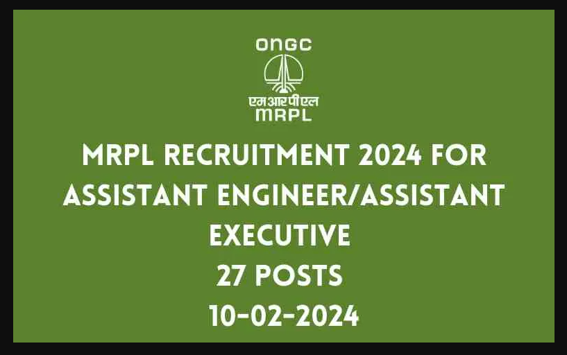 MRPL Assistant Engineer/Assistant Executive Vacancy