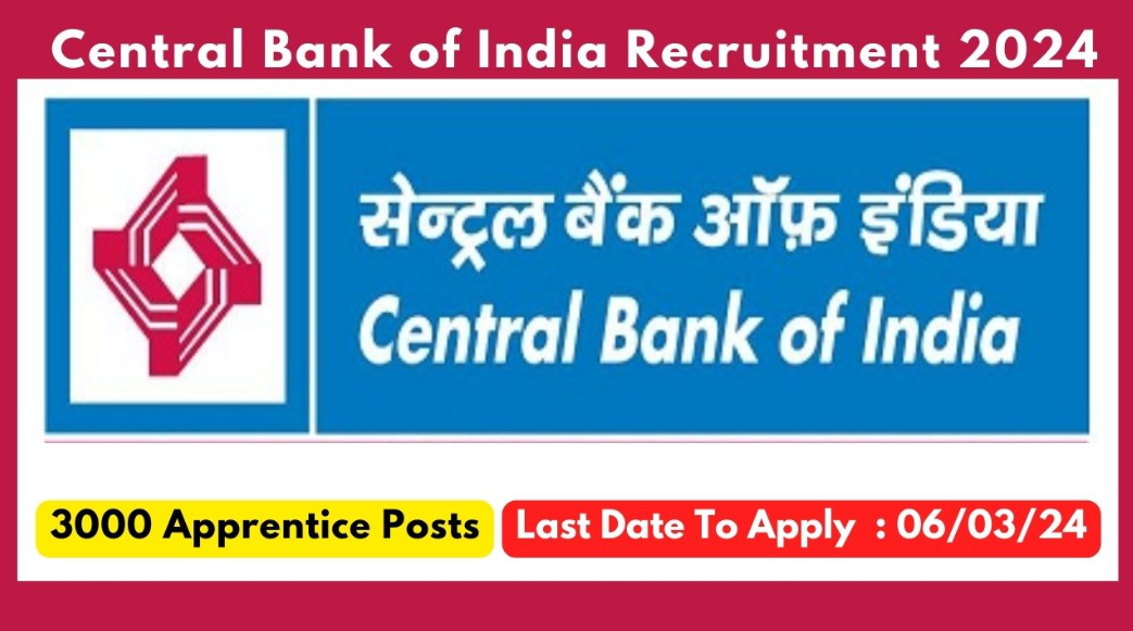 Central Bank of India Apprentice Vacancy