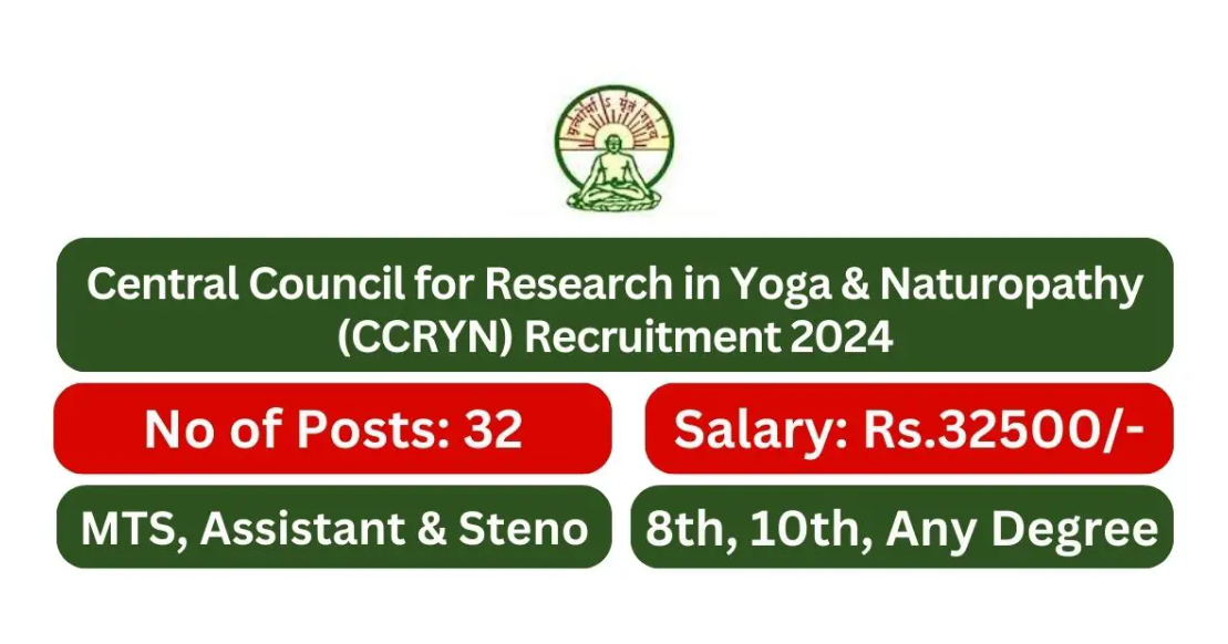 Central Council for Research in Yoga & Naturopathy (CCRYN) Research Officer, Accountant & Other Vacancy