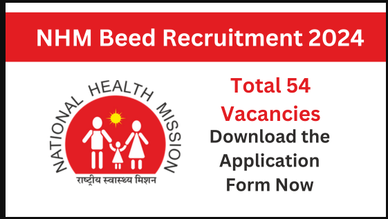 National Health Mission Beed Medical Officer, Staff Nurse & Other Vacancy