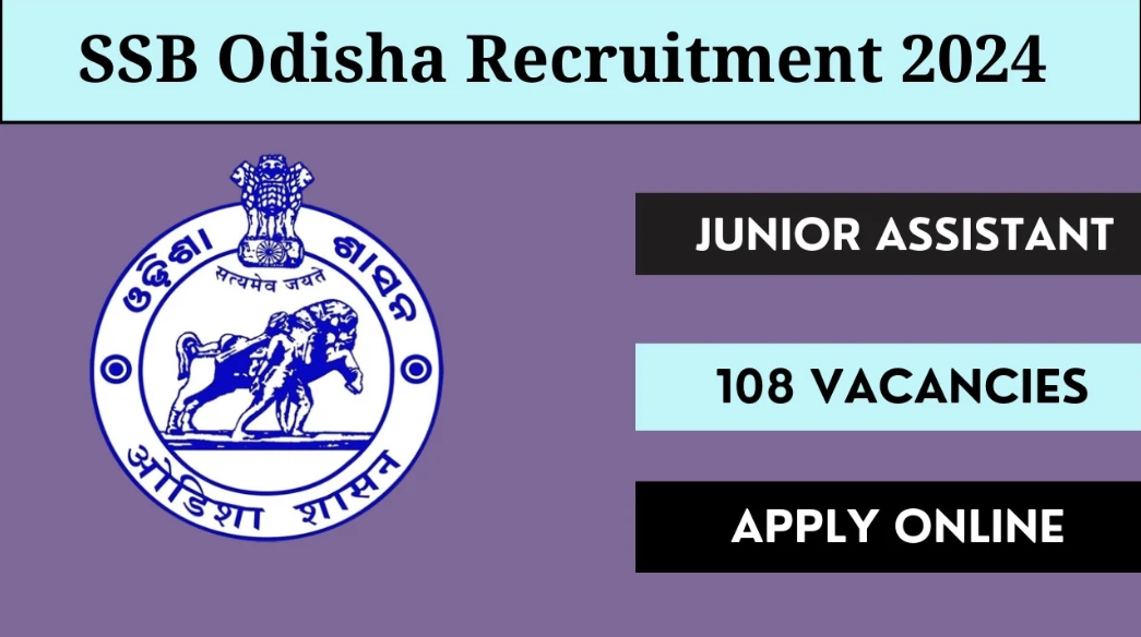 Odisha State Selection Board (OSSB) Junior Assistant Vacancy