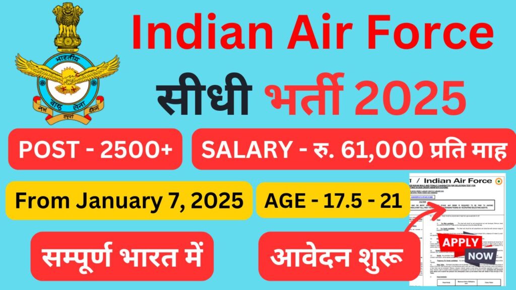 Indian Air Force Latest Job