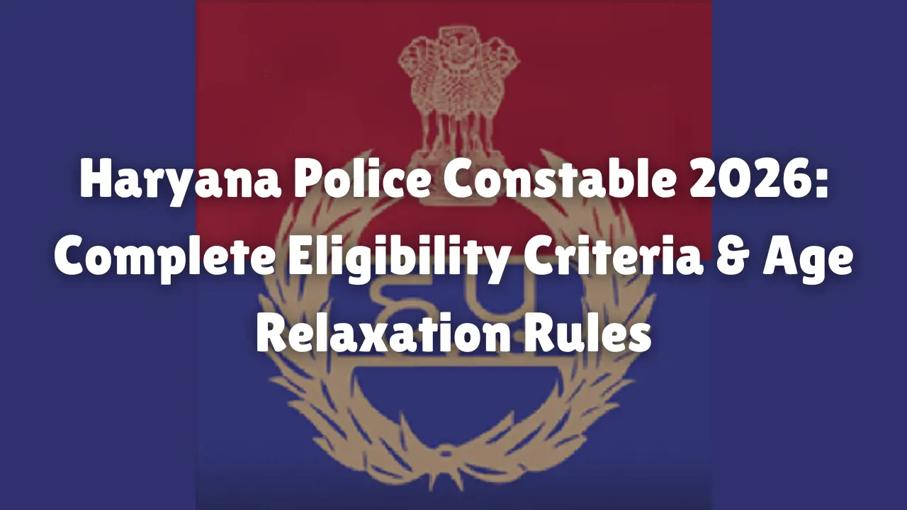 Haryana Police Constable 2026
